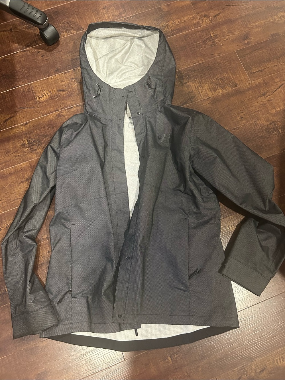 The North Face Gray and Light Gray Women's Hooded Jacket - Picture 1 of 4